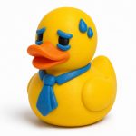 Burnout Duck Collectible Figurine - Garage Desk Decor for Adults – 3D Printed in Canada