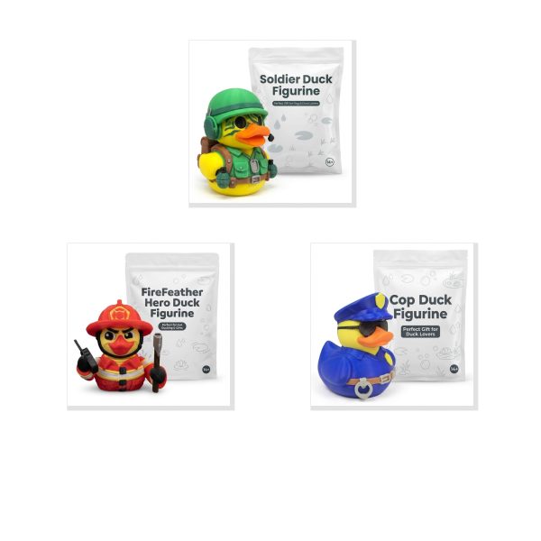 Military Duck Figurine Set