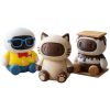 Ensemble de figurines chat et robot