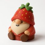 Strawberry Gnome Collectible Figurine - Detailed Garden Gnome Desk Accent for Adult Home Office Decor - Unique Gift for Collectors - 3D Printed in Canada