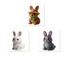Ensemble de figurines Lapin au bonnet de Pâques