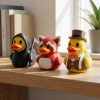 Lot de canards faucheuse et panda roux