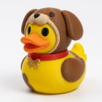 Chinese Zodiac Dog Collectible Duck Figurine - Unique Desk Decor for Adults – 3D Printed in Canada