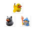 Duck Variety Collectible Figurine Bundle of 3 - Nothanana, Persian Cat Duck, Spellquacker - Quirky & Humorous Adult Desk Decor - 3D Printed in Canada