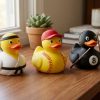 Lot de 3 figurines de canards sportifs de collection