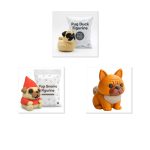 Pug Collection Collectible Figurine Bundle of 3 - Pug Duck, Gnome, Fox - Charming & Unique Adult Desk Decor - 3D Printed in Canada