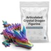 Lot de figurines dragon de cristal fantastique
