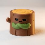 Unimpressed Tree Stump Collectible Figurine - Unique Desk Decor for Adults – 3D Printed in Canada