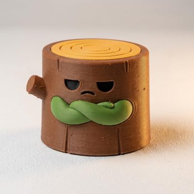 Unimpressed Tree Stump Collectible Figurine - Unique Desk Decor for Adults – 3D Printed in Canada