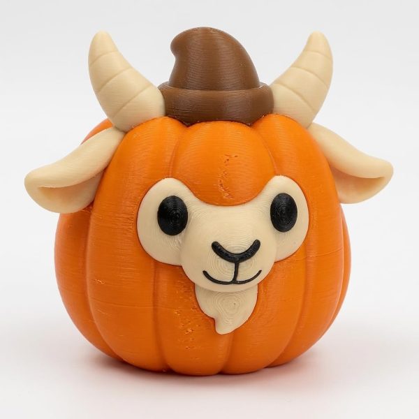 Goat Pumpkin Figurine