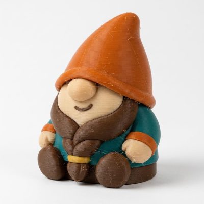 Braided Tribal Gnome Collectible Figurine - Unique Desk Decor for Adults – 3D Printed in Canada