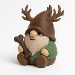 Wendigo Gnome Collectible Figurine - Detailed Antlered Garden Gnome Desk Decor for Office or Shelf Display - Unique Gift for Fantasy Lovers - 3D Printed in Canada