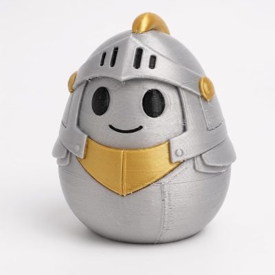 Palladium Egg Collectible Figurine - Unique Desk Decor for Adults – 3D Printed in Canada