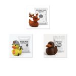 Duck Variety Collectible Figurine Bundle of 3 - Reindeer, Bitcoin Miner, Platypus - Festive & Quirky Adult Desk Decor - 3D Printed in Canada
