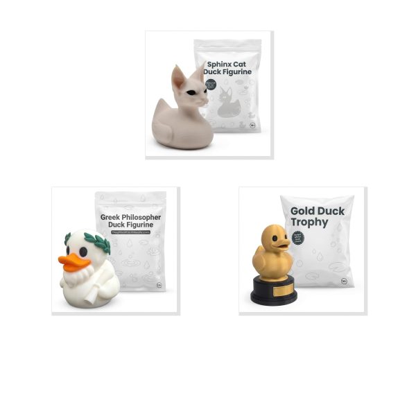 Duck Figurine Bundle Sphinx Cat Greek