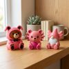 Ensemble de figurines roses