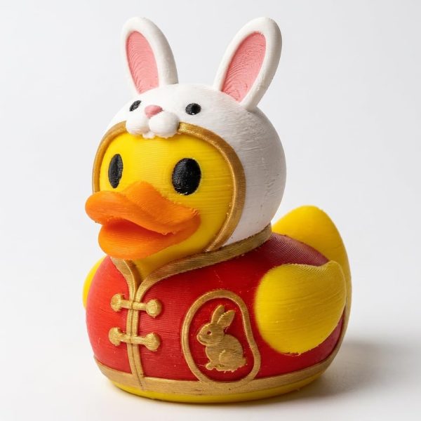 Zodiac Rabbit Duck Figurine