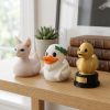 Trio de canards Sphinx, Chat et Grec