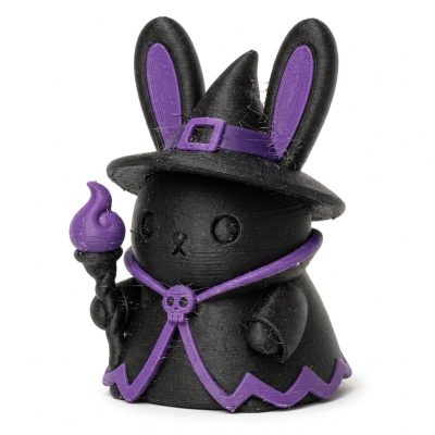 Evil Witch Bunny Collectible Figurine - Unique Desk Decor for Adults – 3D Printed in Canada