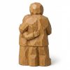 Figurine du réconfort sculptée façon bois