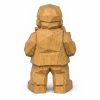 Wood Carved Firewood Stack Figurine