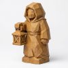 Lampe au crépuscule sculptée façon bois