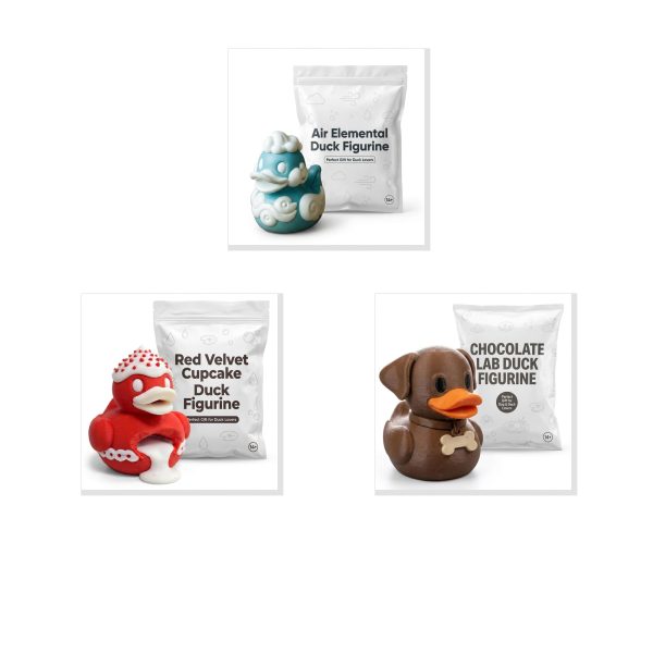 Air Elemental Cupcake Chocolate Lab Duck