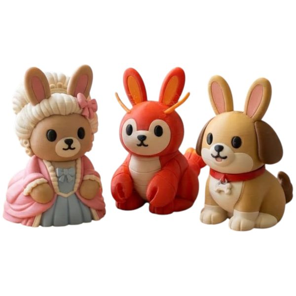 Marie Antoinette Bunny Figurine Bundle