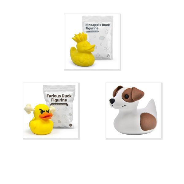 Tropical Duck Figurine Set