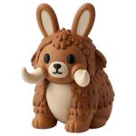 Mammoth Bunny Collectible Figurine - Unique Desk Decor for Adults – 3D Printed in Canada