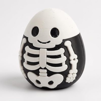 Skeleton Eggling Collectible Figurine - Unique Desk Decor for Adults – 3D Printed in Canada