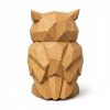 Figurine hibou bois sculpté
