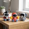 Lot de figurines robot rockabilly de collection