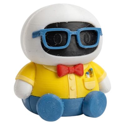 Nerd Robot Collectible Figurine - Unique Desk Decor for Adults – 3D Printed in Canada