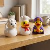 Lot de canards mouton, boulanger et porte-bonheur