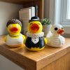 Ensemble de figurines de canards à cheveux bouclés