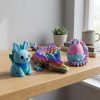 Lot de figurines dragon de cristal fantastique