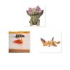 Ensemble de figurines de dragon floral