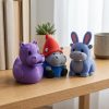 Ensemble de figurines canard hippopotame