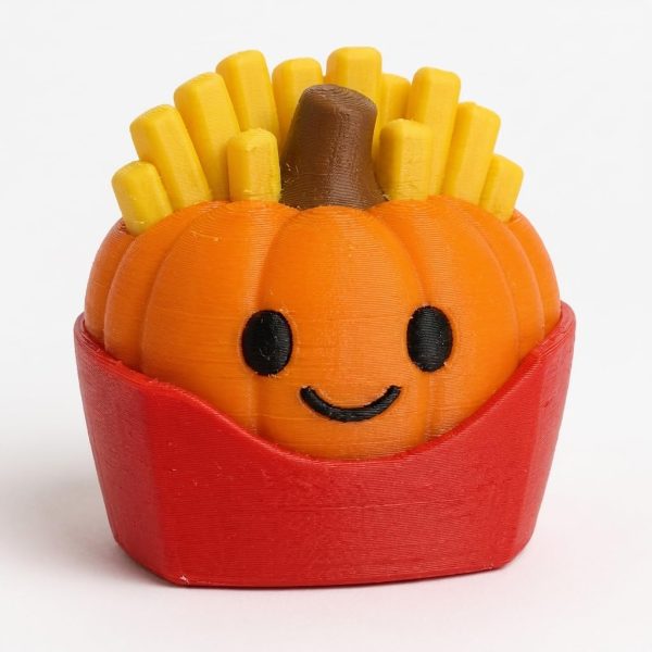 Figurine de citrouille frite