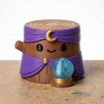 Fortune Teller Tree Stump Collectible Figurine - Unique Desk Decor for Adults – 3D Printed in Canada