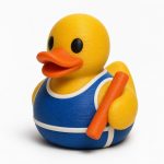Track and Field Duck Collectible Figurine - Athletics Desk Decor for Adults – 3D Printed in Canada