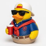 Fraternity Bro Duck Collectible Figurine - Unique Desk Decor for Adults – 3D Printed in Canada