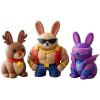 Ensemble de figurines lapin Chad synthwave