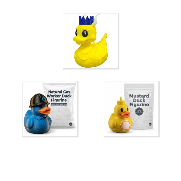 Funny Duck Figurine Bundle