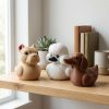 Ensemble de figurines de canards races de chiens