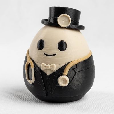 Victorian Doctor Egg Collectible Figurine - Unique Desk Decor for Adults – 3D Printed in Canada