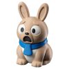 Ensemble de figurines de lapins style bois sculpté