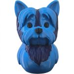 Yorkshire Terrier Duck Figurine - Striking Blue Desk Decor Accent for Unique Shelf Display or Gift - 3D Printed in Canada
