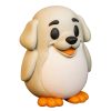 Ensemble de figurines de pingouins races de chiens